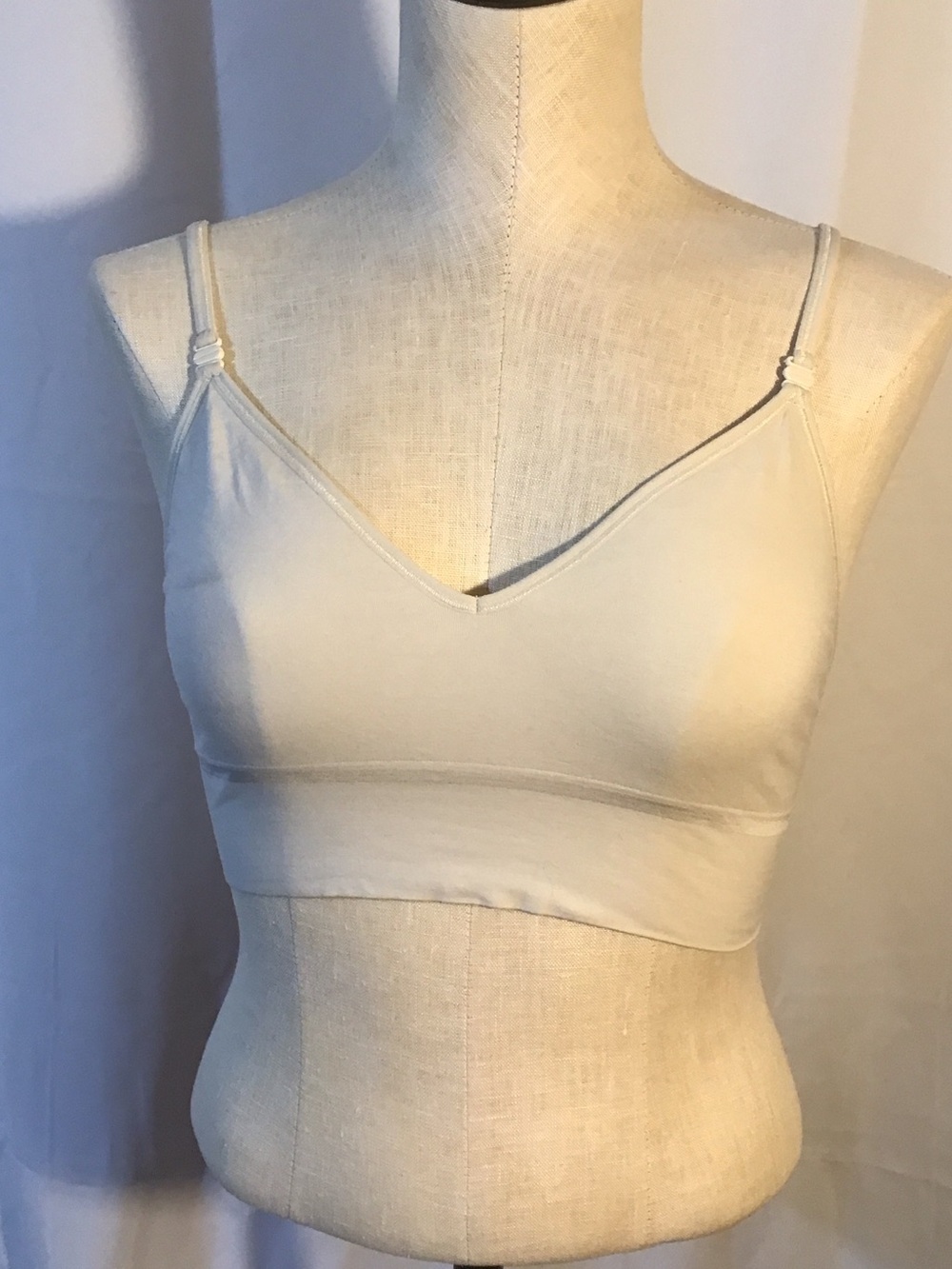 2 Jockey Off-White Bralette with Wide Band